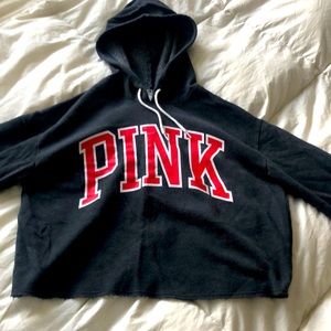 Dark gray VS Pink sweater hoodie medium